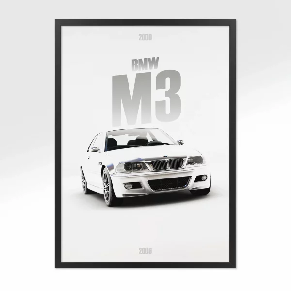 Poster BMW M3 2000 – Vue avant