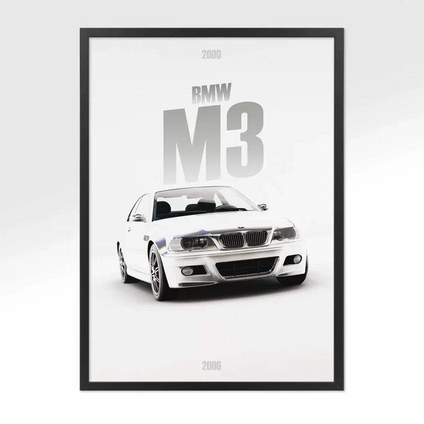 Poster BMW M3 2000 - Vue avant