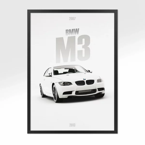 Poster BMW M3 2007 – Vue avant