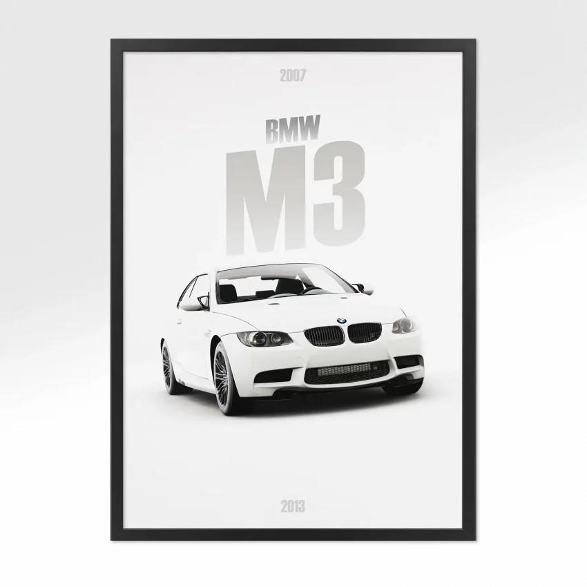 Poster BMW M3 2007 - Vue avant