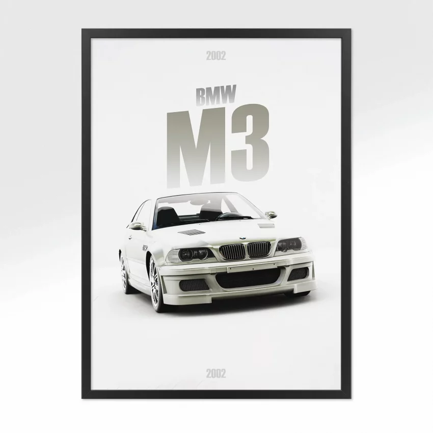 Poster BMW M3 GTR - Vue avant