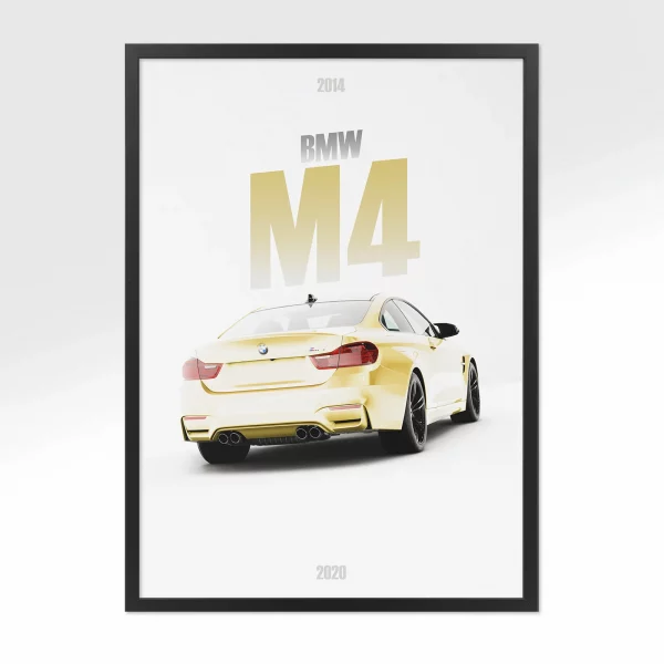 Poster BMW M4 – Vue arrière