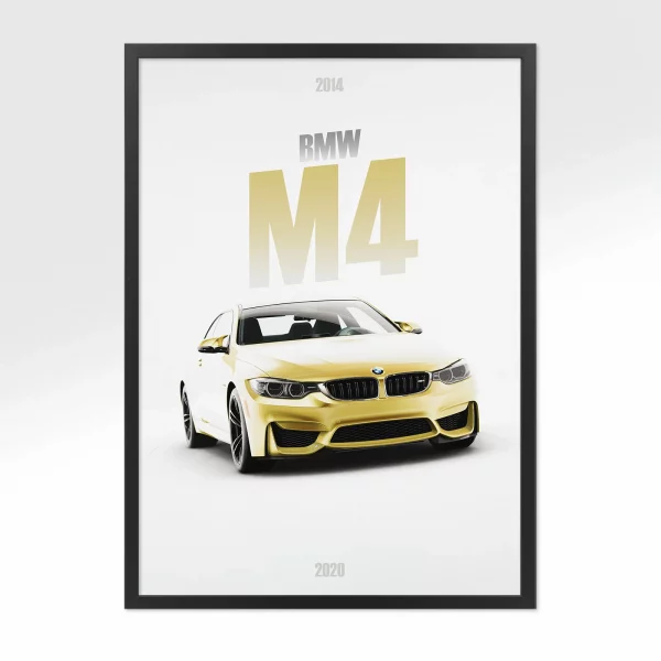 Poster BMW M4 – Vue avant
