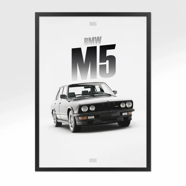 Poster BMW M5 1985 – Vue avant