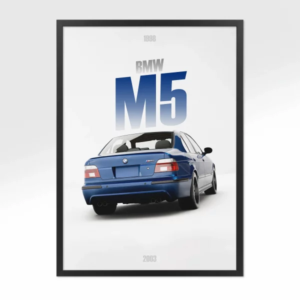 Poster BMW M5 1998 – Vue arrière