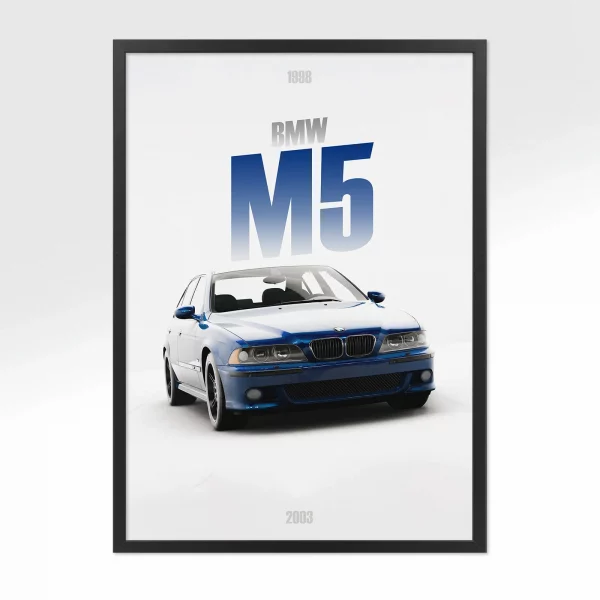Poster BMW M5 1998 – Vue avant