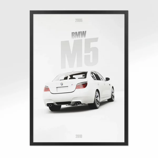 Poster BMW M5 2005 – Vue arrière