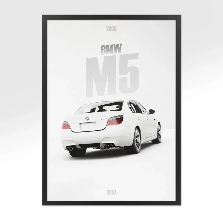 Poster BMW M5 2005 - Vue arrière
