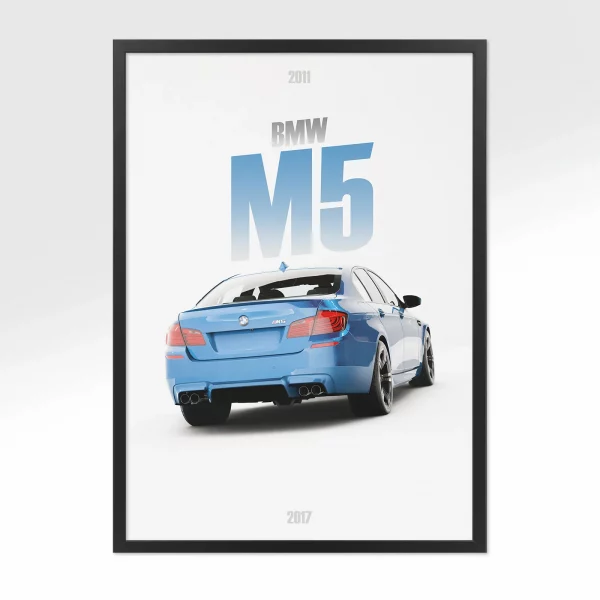 Poster BMW M5 2011 – Vue arrière