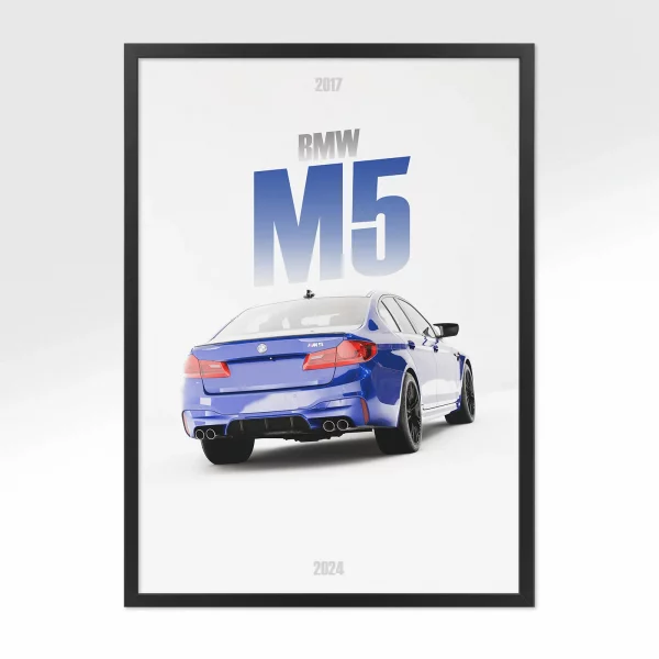 Poster BMW M5 2017 – Vue arrière