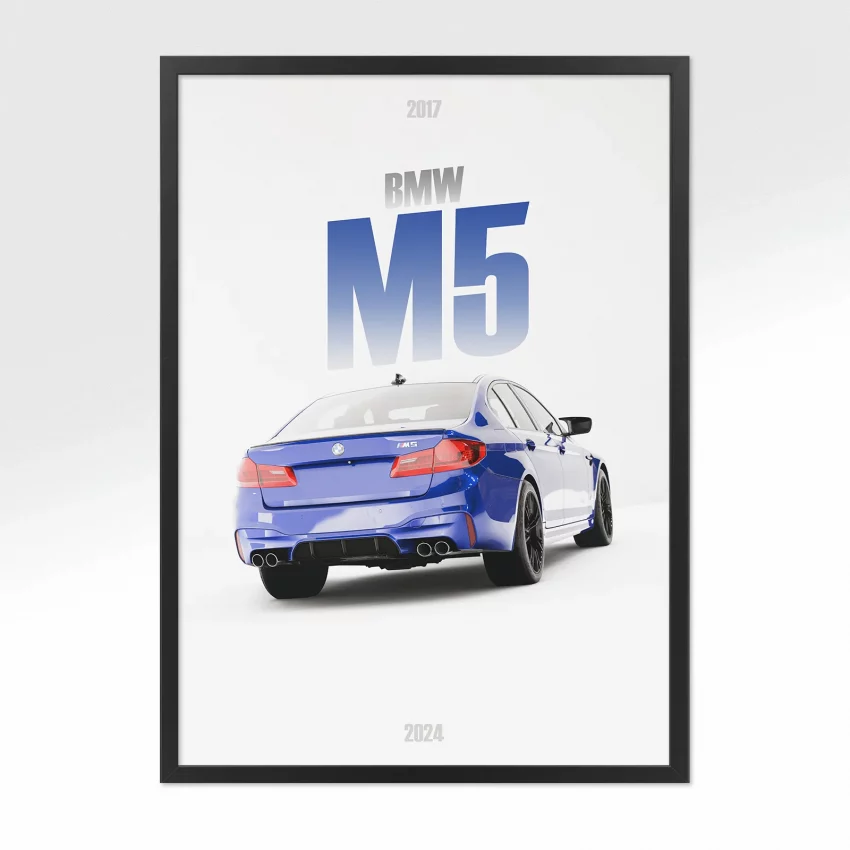 Poster BMW M5 2017 - Vue arrière
