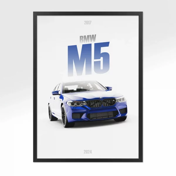 Poster BMW M5 2017 – Vue avant