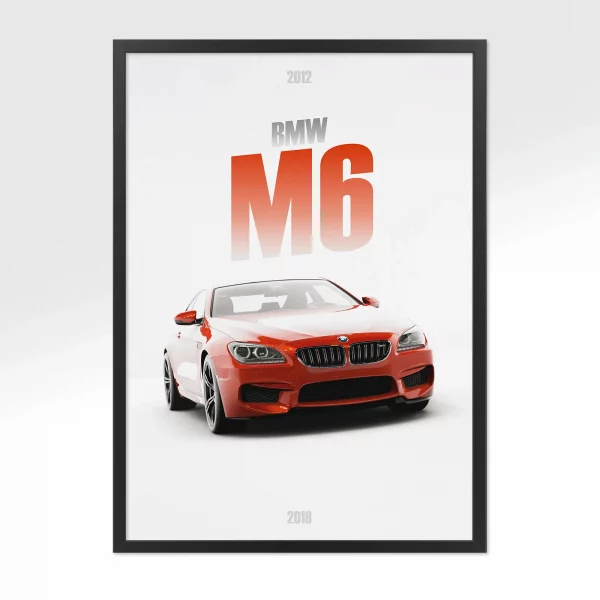Poster BMW M6 – Vue avant