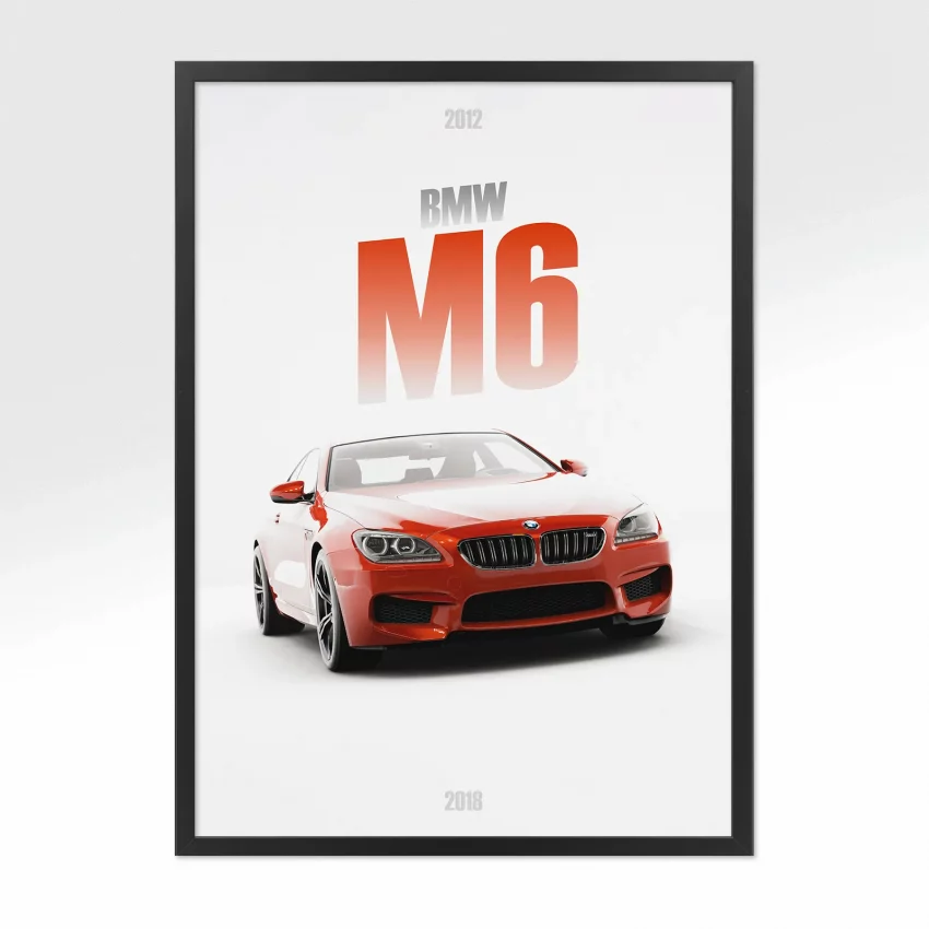 Poster BMW M6 - Vue avant