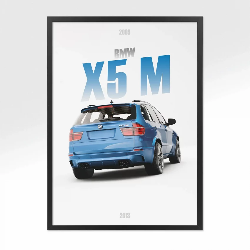 Poster BMW X5 M - Vue arrière