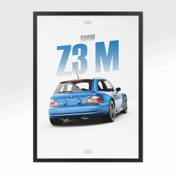 Poster BMW Z3 M – Vue arrière
