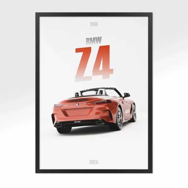 Poster BMW Z4 Roadster – Vue arrière