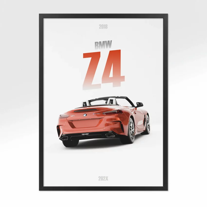 Poster BMW Z4 Roadster - Vue arrière
