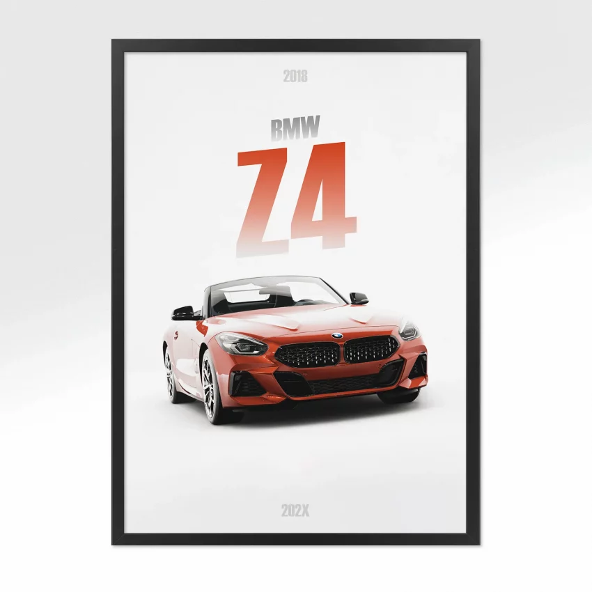 Poster BMW Z4 Roadster - Vue avant