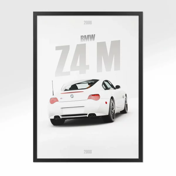 Poster BMW Z4 M – Vue arrière