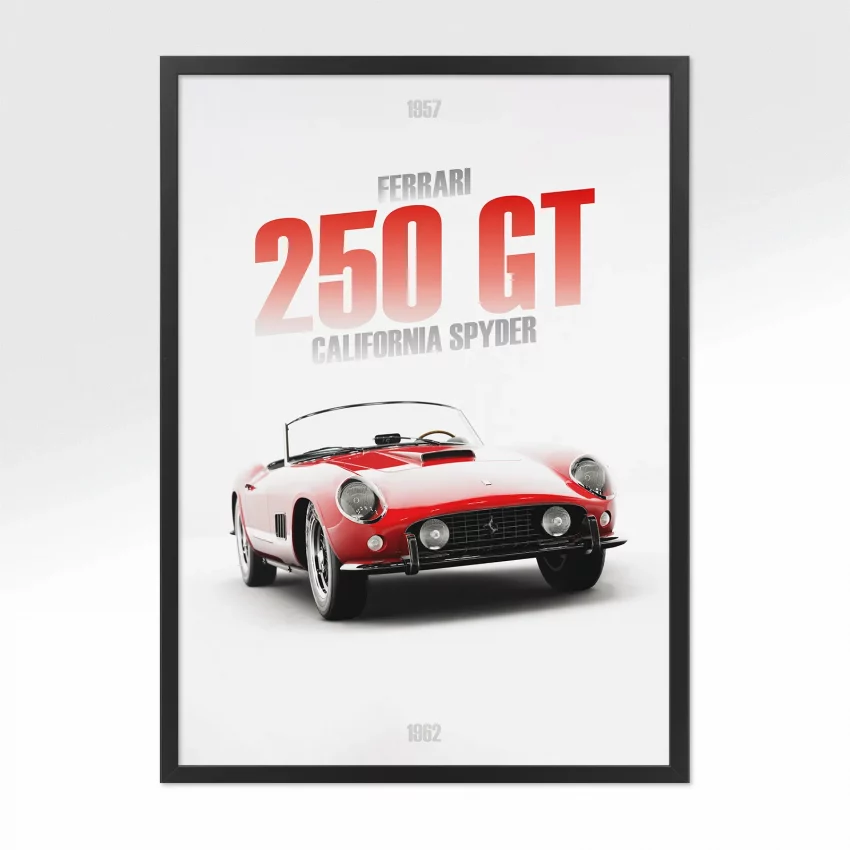 Poster Ferrari 250 GT California Spyder - Vue avant