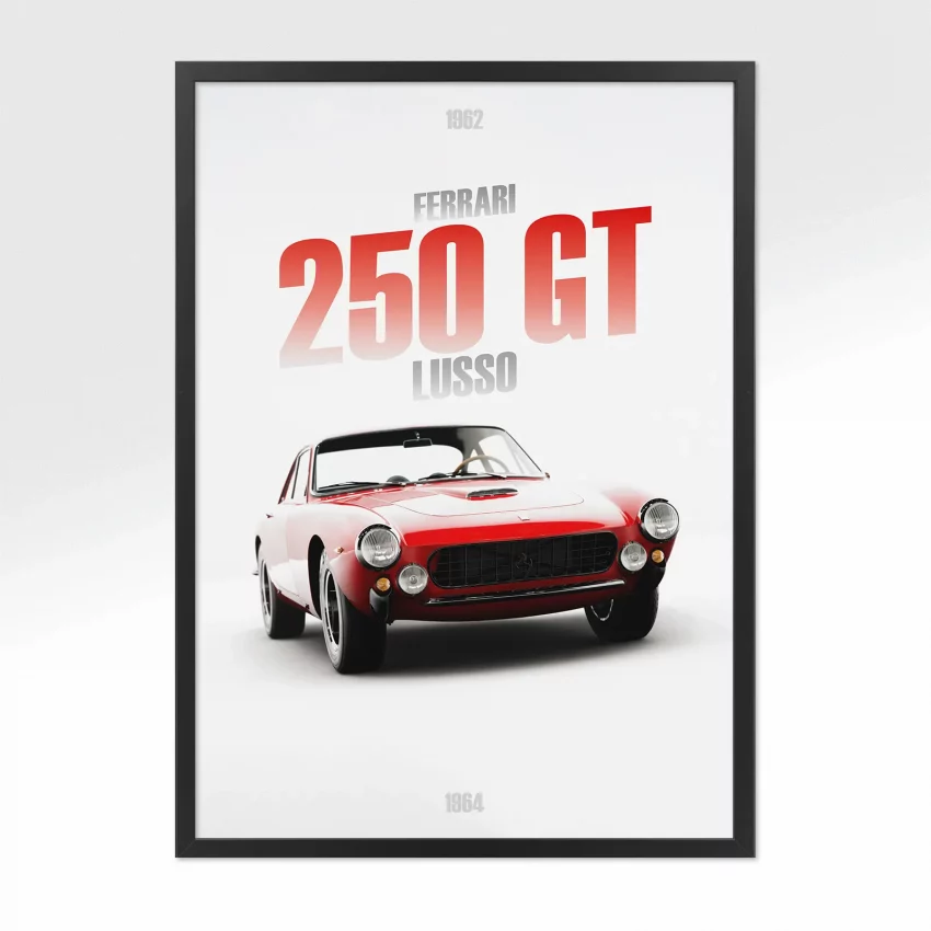 Poster Ferrari 250 GT Lusso - Vue avant