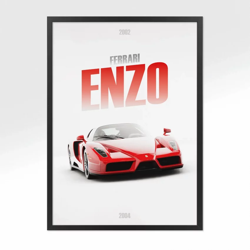 Poster Ferrari Enzo - Vue avant