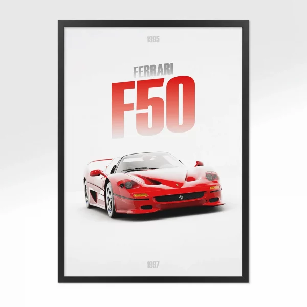 Poster Ferrari F50 – Vue avant