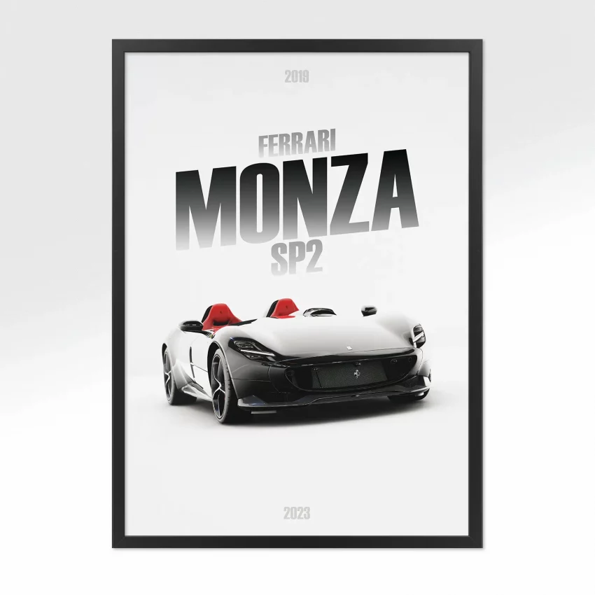 Poster Ferrari Monza SP2 - Vue avant