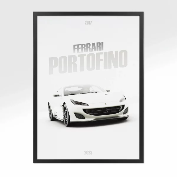 Poster Ferrari Portofino – Vue avant