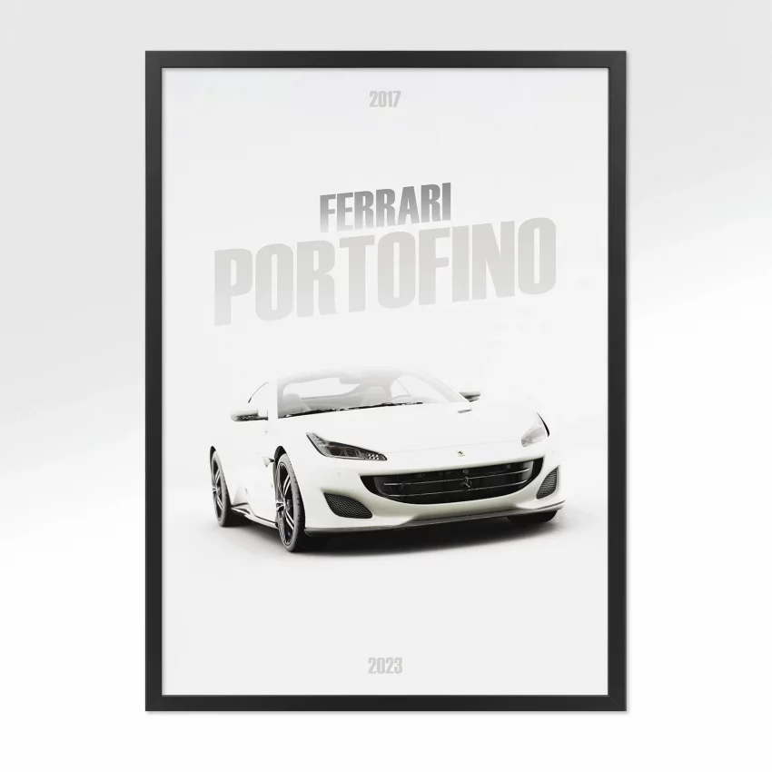 Poster Ferrari Portofino - Vue avant