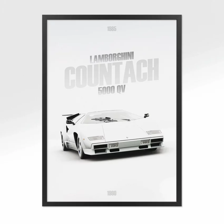 Poster Lamborghini Countach - Vue avant
