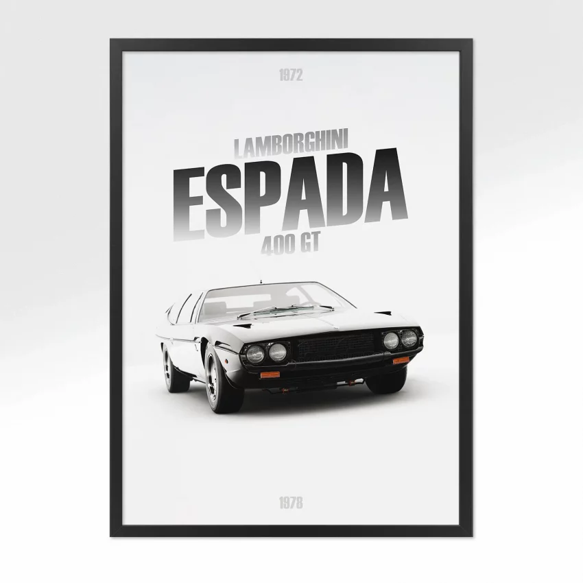 Poster Lamborghini Espada - Vue avant