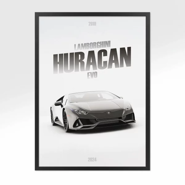 Poster Lamborghini Huracan Evo – Vue avant