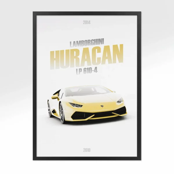 Poster Lamborghini Huracan LP 610-4 – Vue avant