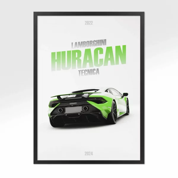 Poster Lamborghini Huracan Tecnica – Vue arrière