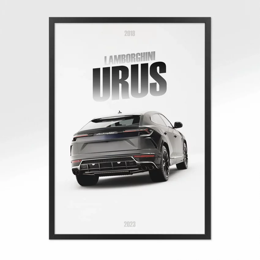 Poster Lamborghini Urus - Vue arrière