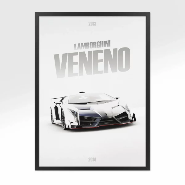 Poster Lamborghini Veneno – Vue avant