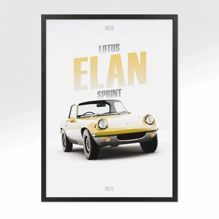 Poster Lotus Elan Sprint - Vue avant