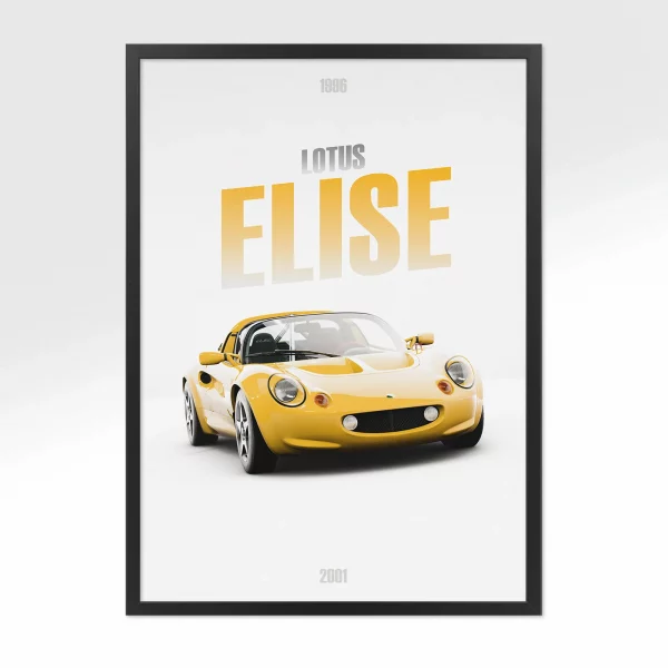 Poster Lotus Elise S1 – Vue avant