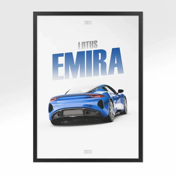 Poster Lotus Emira – Vue arrière