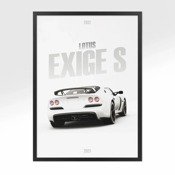 Poster Lotus Exige S – Vue arrière