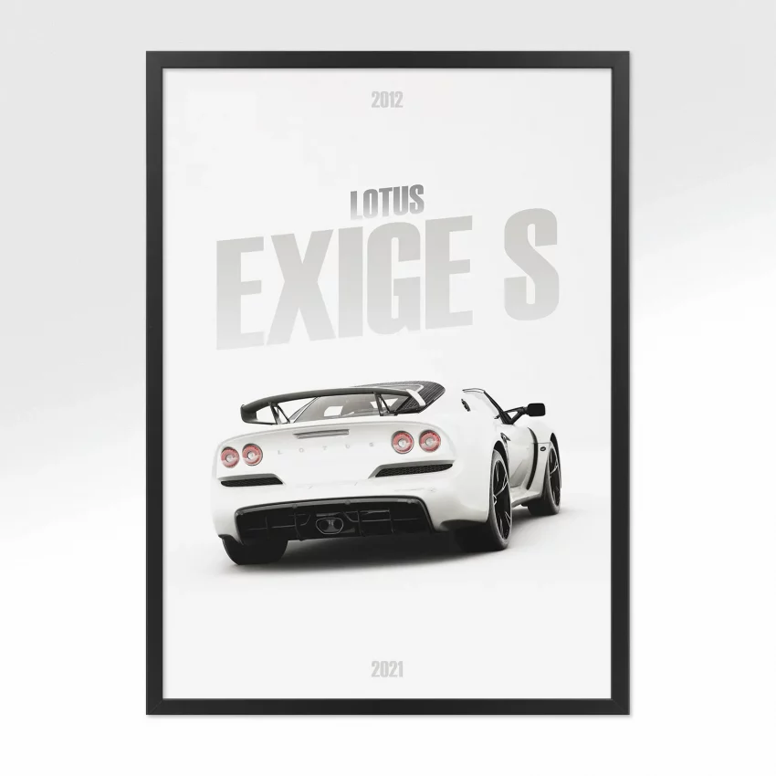 Poster Lotus Exige S - Vue arrière