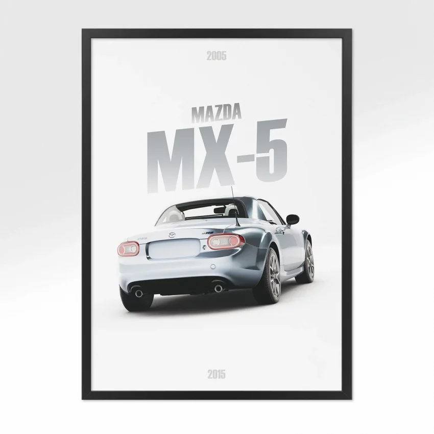 Poster Mazda MX-5 3ème gen - Vue arrière
