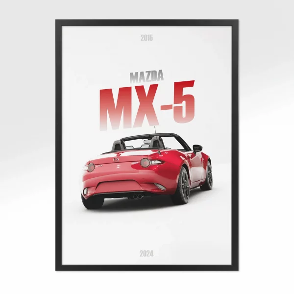 Poster Mazda MX-5 4ème gen – Vue arrière
