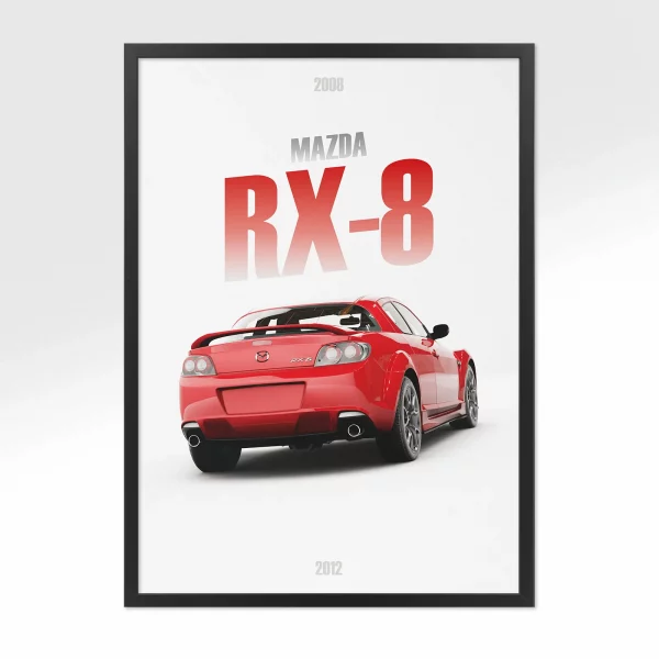 Poster Mazda RX-8 – Vue arrière