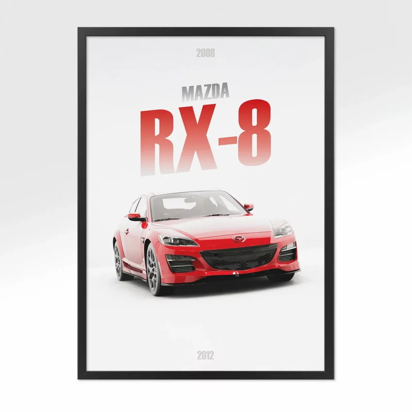 Poster Mazda RX-8 - Vue avant