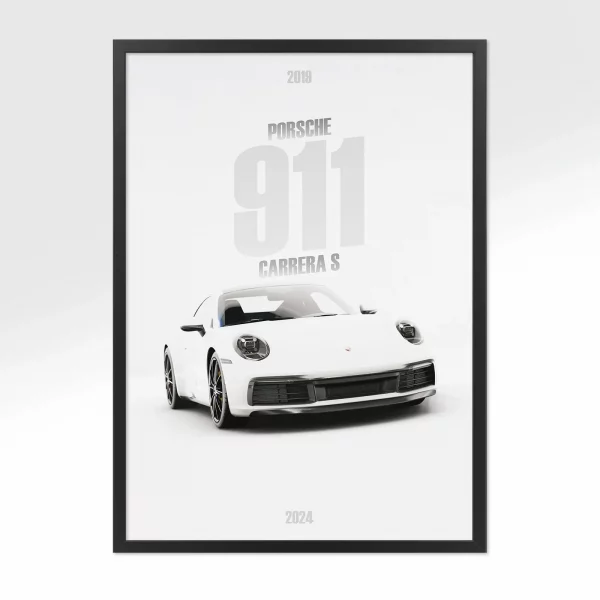 Poster Porsche 911 Carrera S – Vue avant