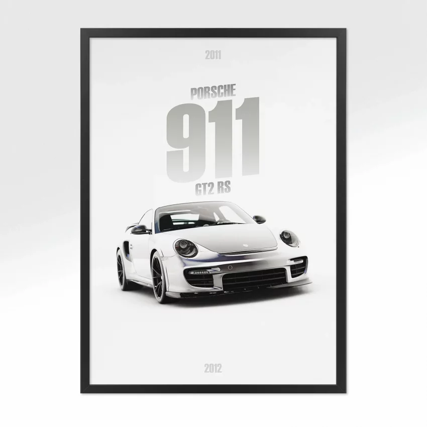 Poster Porsche 911 GT2 RS 2011 - Vue avant