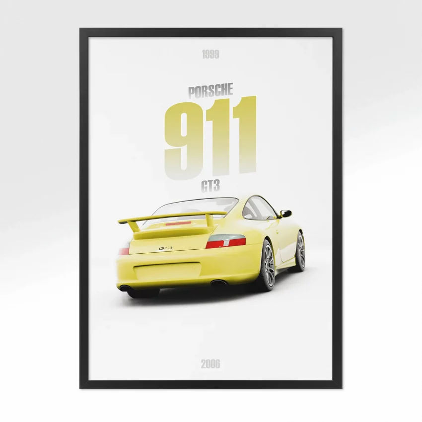 Poster Porsche 911 GT3 - Vue arrière